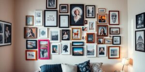 how to create a gallery wall without damaging your dorm