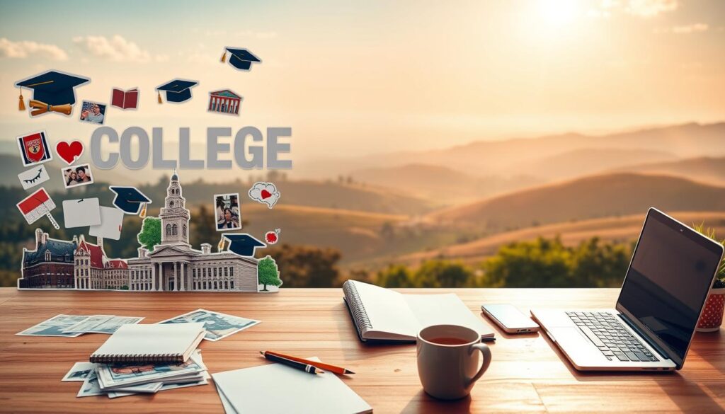 how to design a vision board for college goals