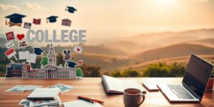 how to design a vision board for college goals