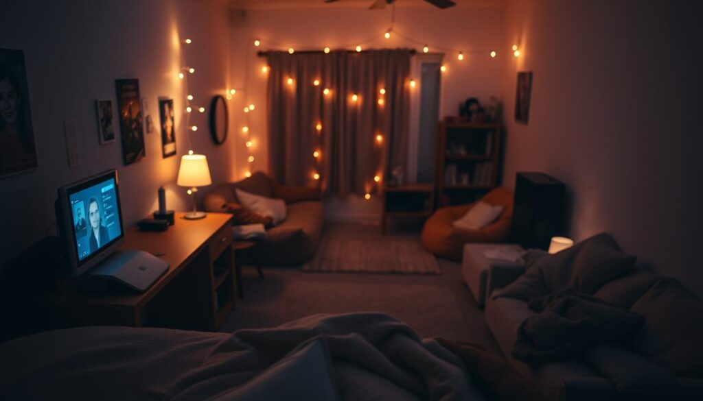 how to host a movie night in your tiny dorm