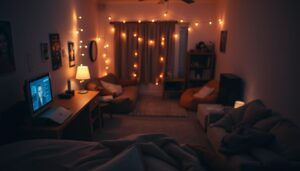 how to host a movie night in your tiny dorm
