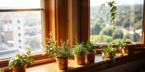 how to turn your dorm window into a mini herb garden