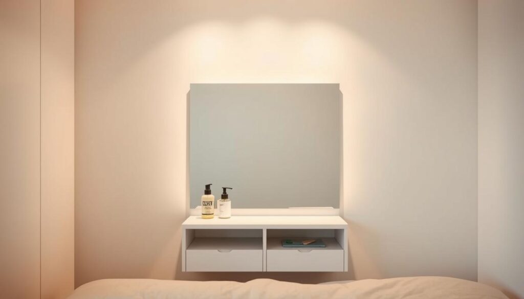 space-saving mirror hacks for small dorms