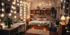string lights for dorm room decor