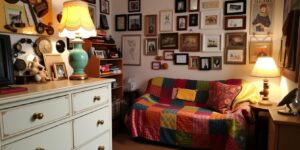 upcycling thrifted items for dorm decor