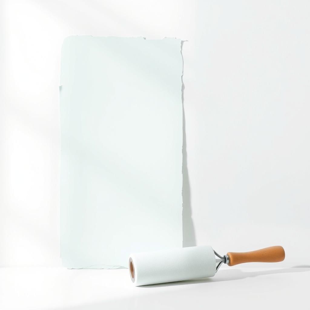 Swatch of Benjamin Moore Breath of Fresh Air paint color for small spaces