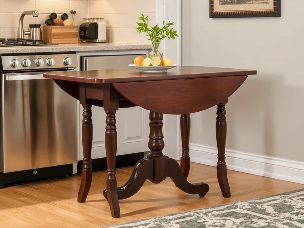 Winsome Wood Hamilton Drop Leaf Table with leaves extended