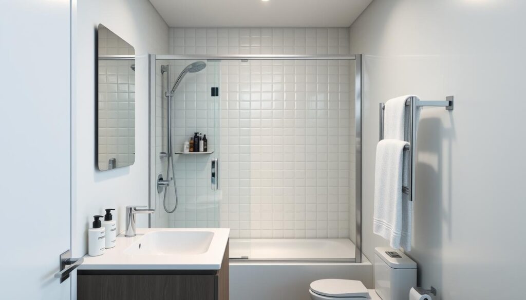 dorm bathroom organization