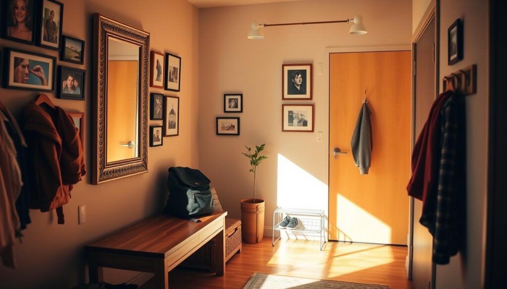 dorm entryway organization