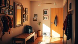 dorm entryway organization