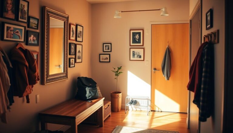 dorm entryway organization