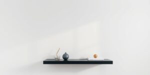 no-drill wall shelves