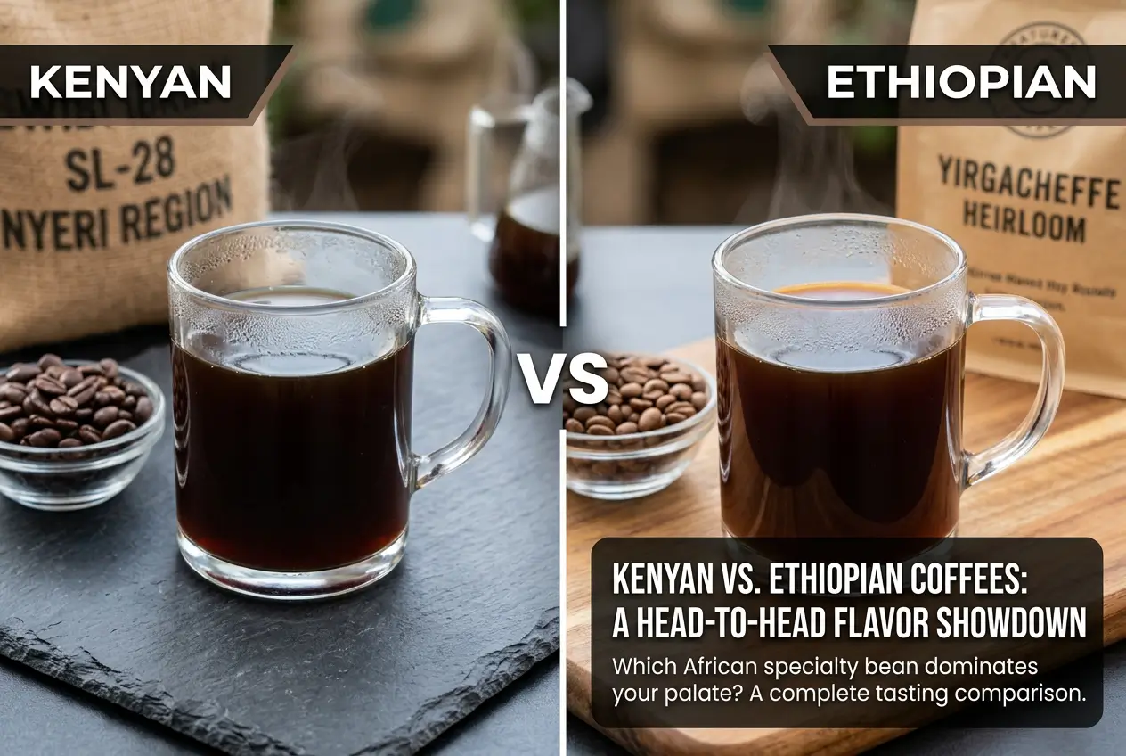 Comparison of Kenyan SL-28 and Ethiopian Yirgacheffe coffees