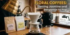 Café por gotejamento com notas florais e jasmim, Brasil 2026