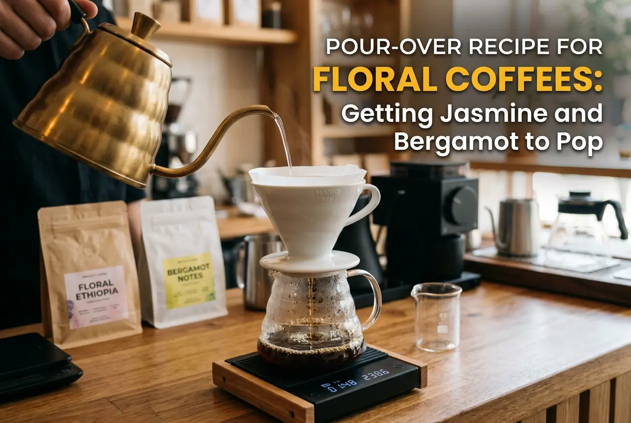 Café por gotejamento com notas florais e jasmim, Brasil 2026
